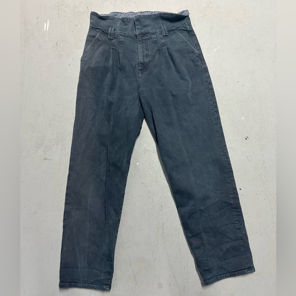 Mother Superior The Greaser Paperbag Pleat Jean Faded Black Size 27